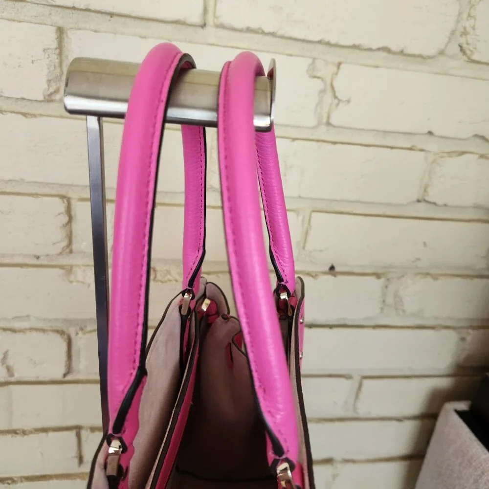 Euc Kate Spade NY Tegan Bright Pink Leather Shoulder Bag